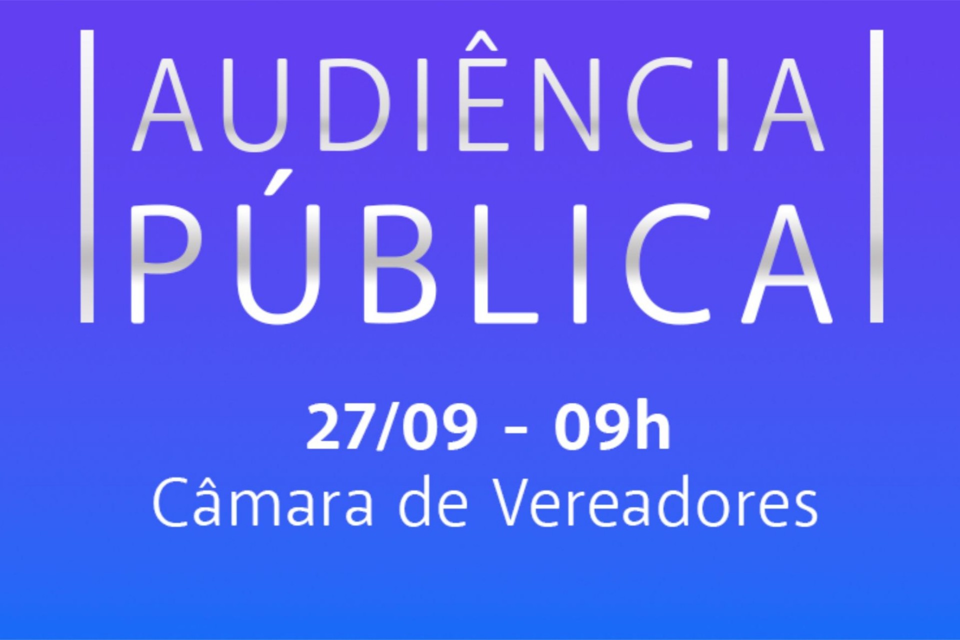 Apresentação do projeto de Lei Orçamentária Anual será no dia 27 de setembro em Missal