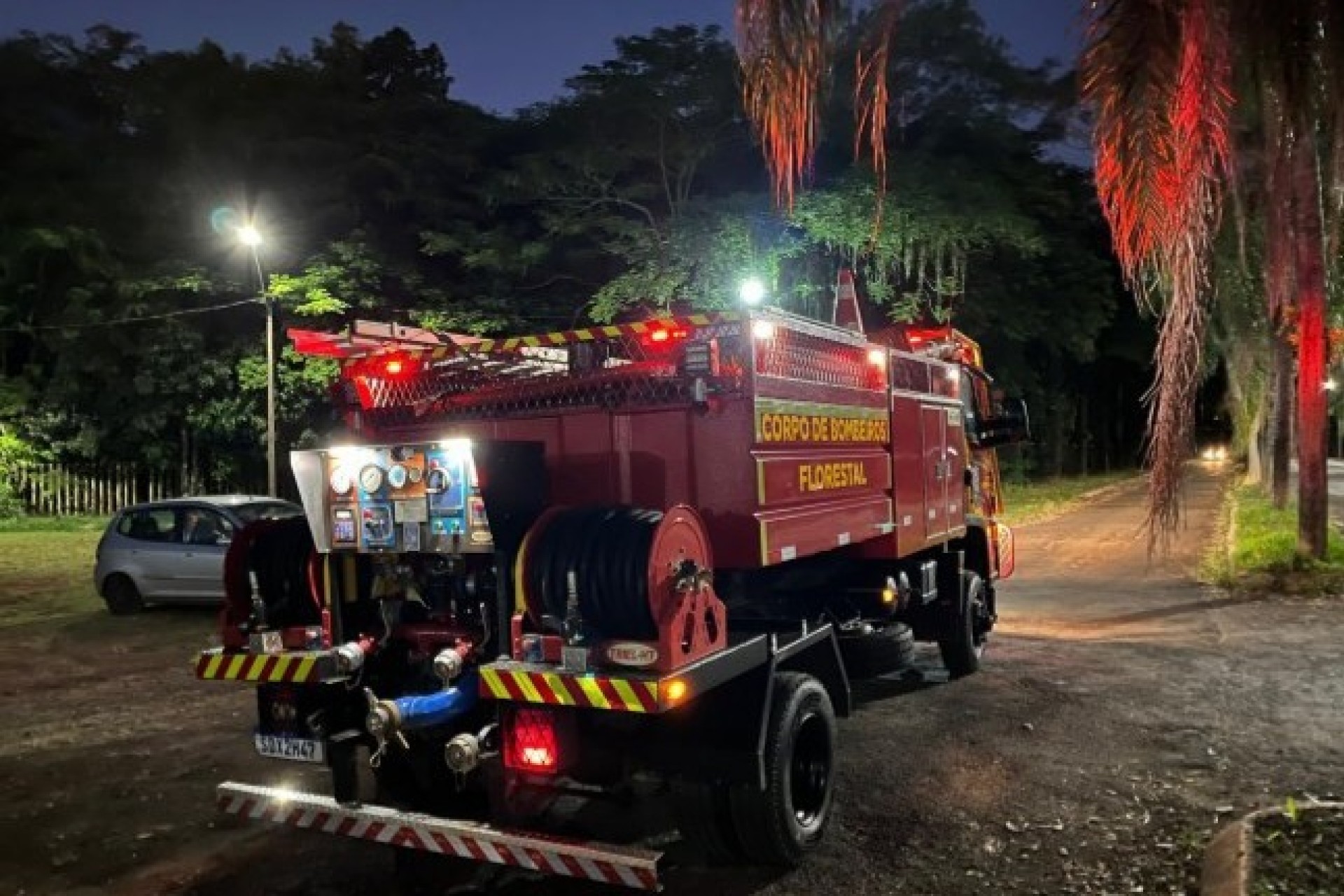 Corpo de Bombeiros busca por homem desaparecido no Balneário Terra das Águas, em Santa Helena