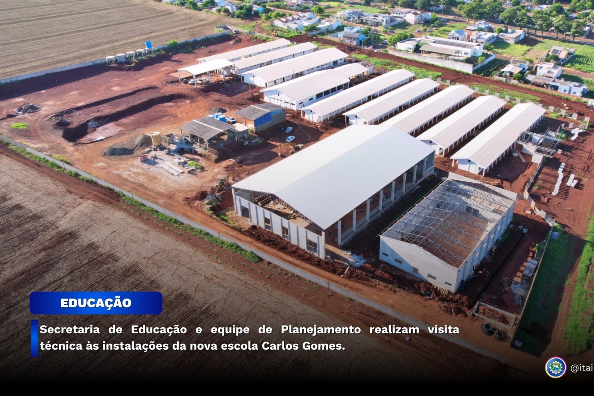 Equipe da Educação e de Planejamento realizam visita às instalações da nova escola em Itaipulândia