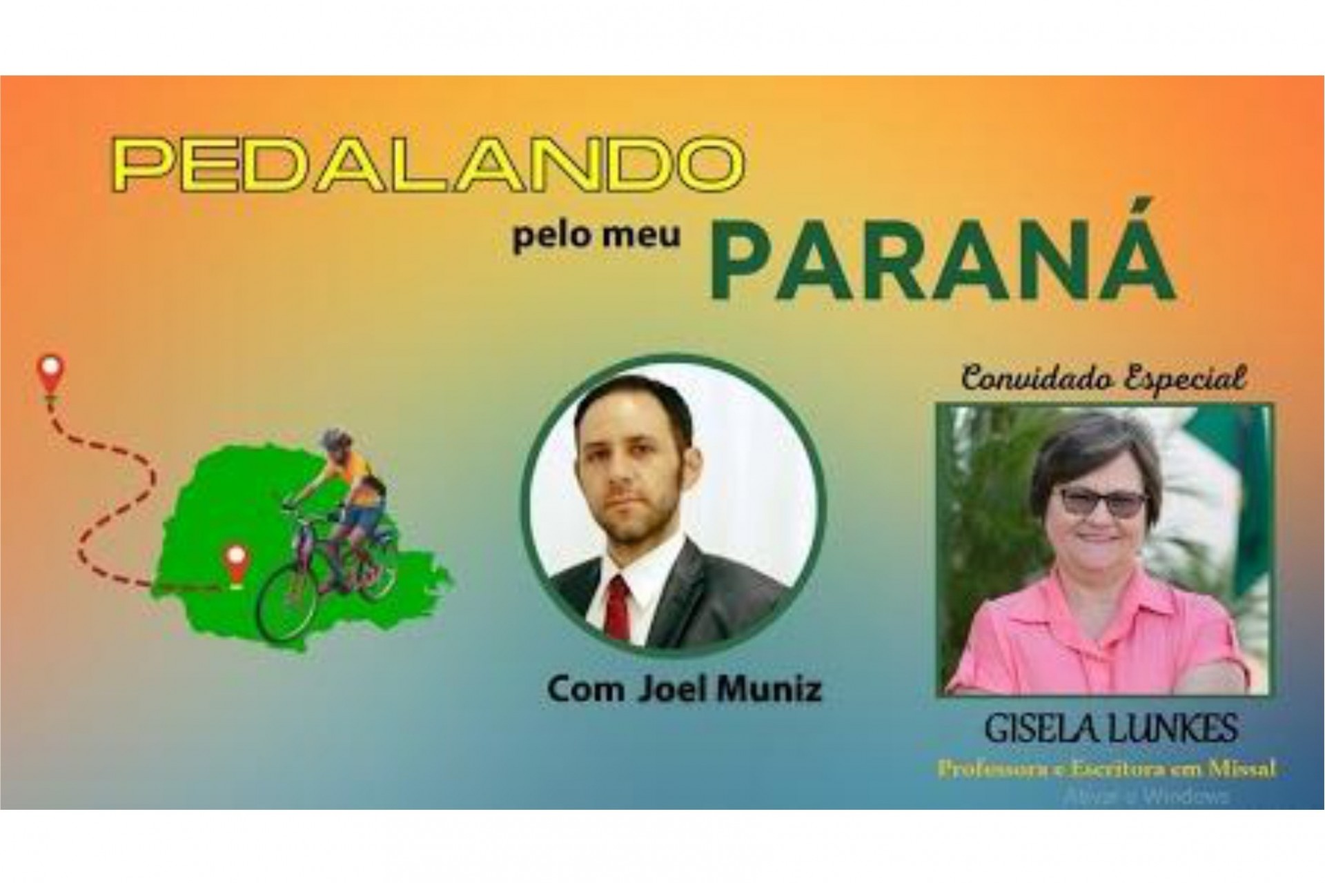 Pedalando pelo meu Paraná: entrevista concedida pela professora e escritora Gisela Lunkes