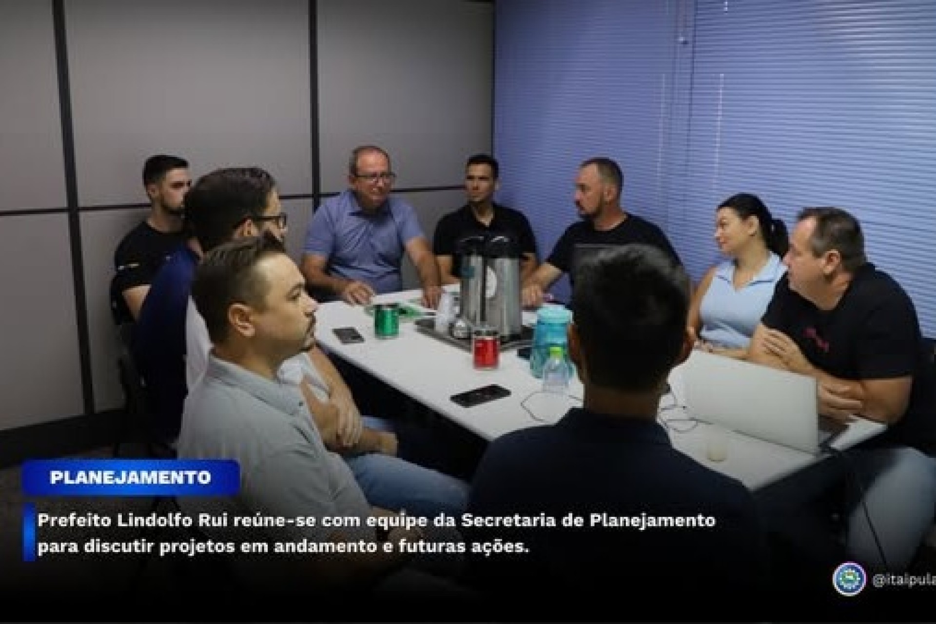 Prefeito Lindolfo Rui reúne-se com equipe da Secretaria de Planejamento