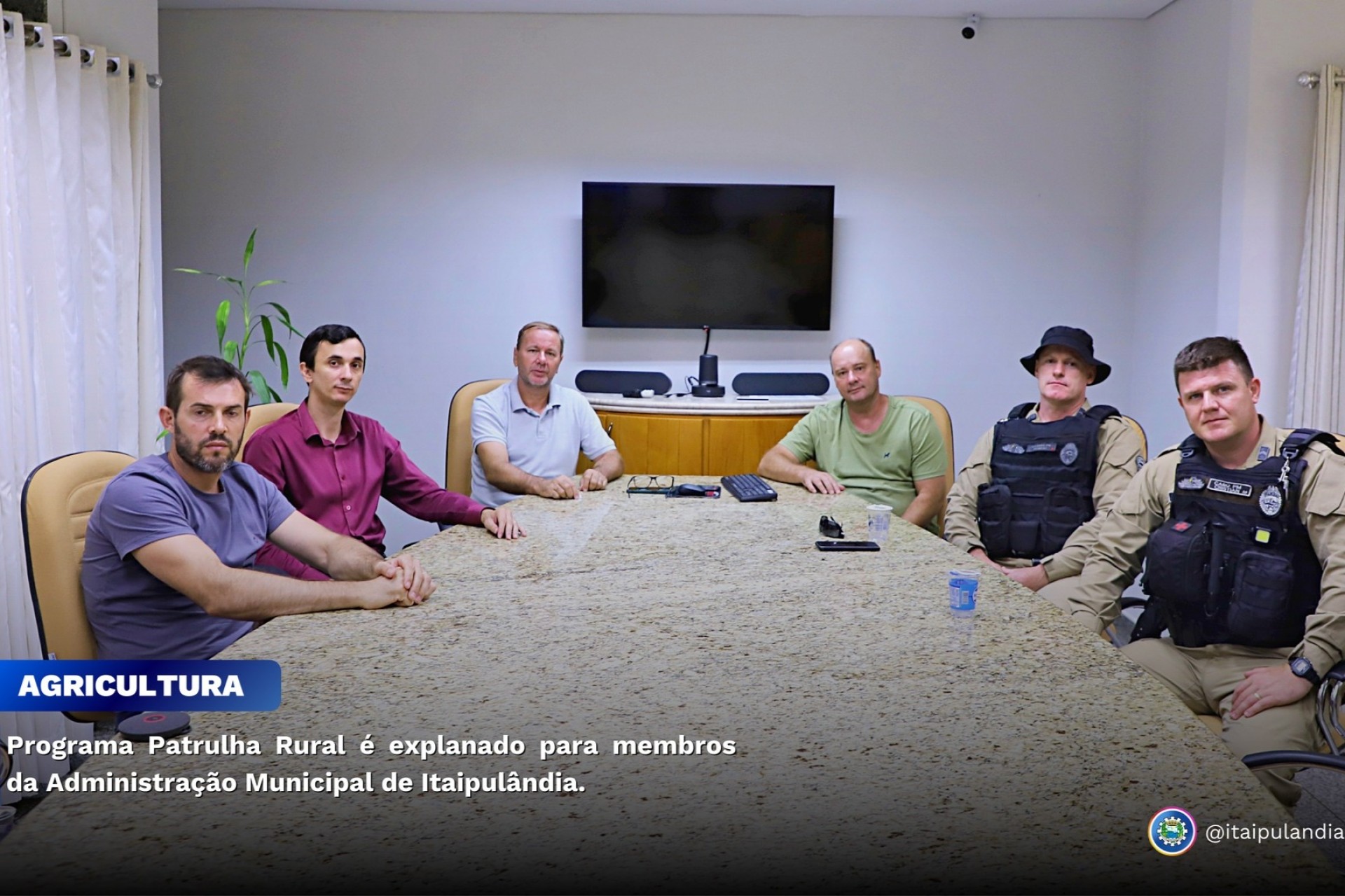 Programa Patrulha Rural é explanado para membros da Administração Municipal de Itaipulândia