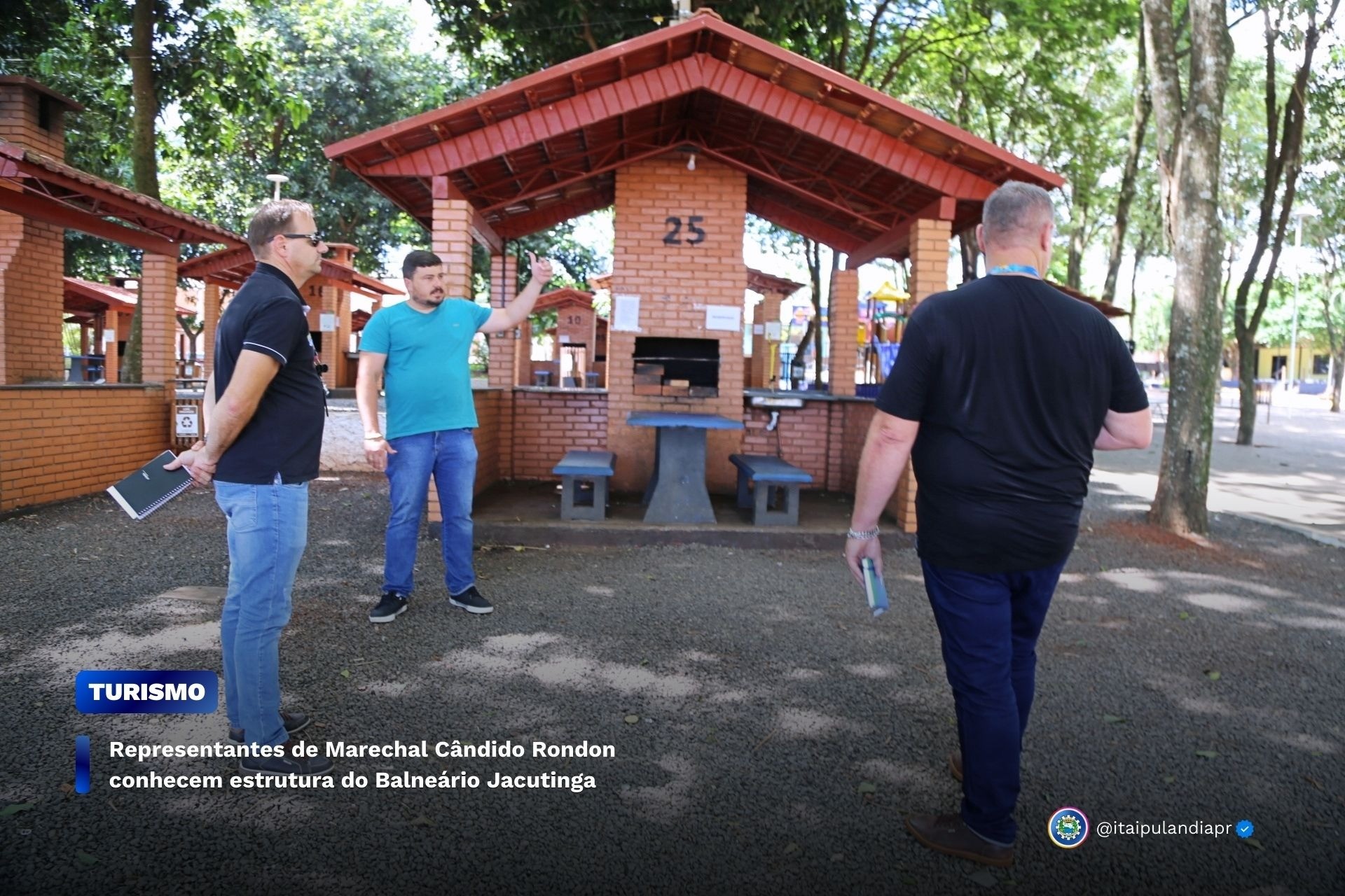 Representantes de Marechal Cândido Rondon conhecem estrutura do Balneário Jacutinga