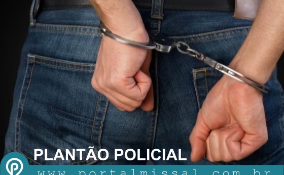 A Polícia Militar de Missal prendeu o suspeito de esfaquear a companheira na noite de ontem