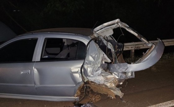 Acidente entre caminhão e dois carros é registrado na ponte que liga Sub-Sede a Santa Helena