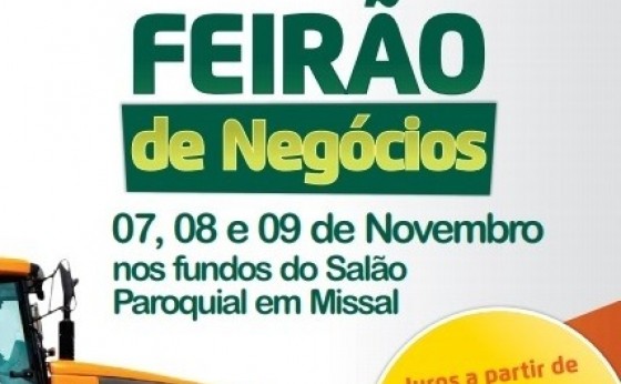 Começa amanhã mais uma edição do Feirão de Negócios Cresol em Missal