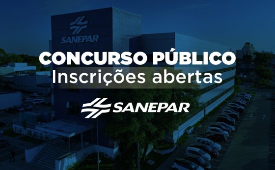 CONCURSO SANEPAR: Inscrições prorrogadas até 21 de outubro