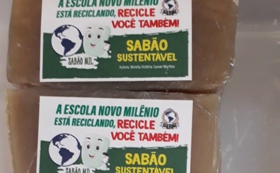 Escola Novo Milênio estará fazendo a venda de sabão artesanal do Projeto de Educação Financeira