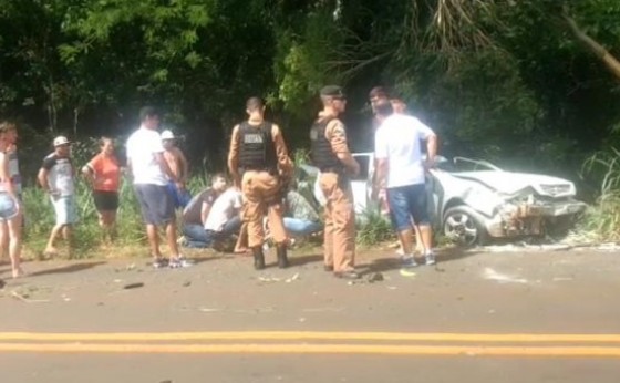 Grave acidente registrado na rodovia PR 495 no Portão Ocoí em Missal