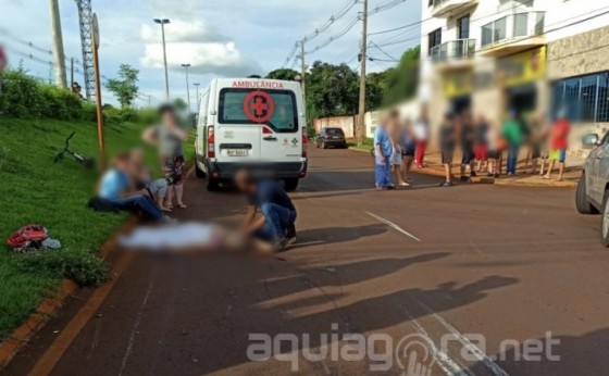 Idosa morre após ser atropelada por motociclista em avenida; Moto estava a mais de 200 km/h