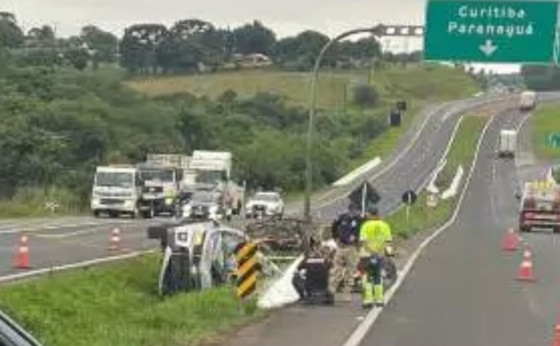 Missal: Amigos morrem em acidente na BR-277 após evento de motocicletas no Paraná