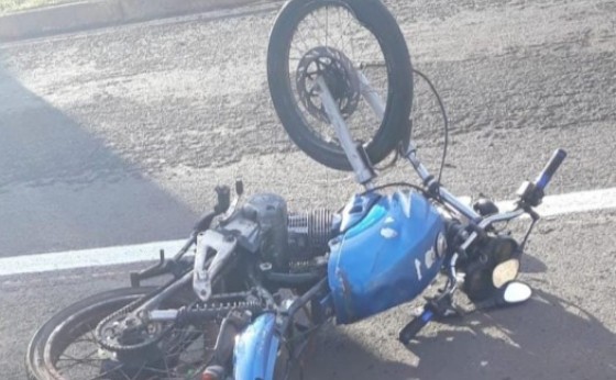 Motociclista de Santa Helena sofre acidente em Dom Armando, distrito de Missal