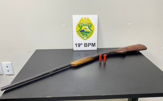Policia Militar apreende arma de fogo e munições após denúncia em Santa Helena