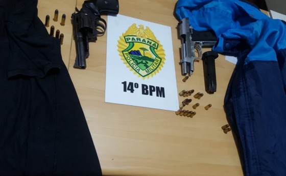 Polícia Militar de Missal apreende duas armas e conduz indivíduos à Delegacia