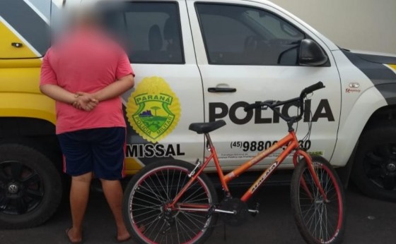 Polícia Militar de Missal recupera bicicleta furtada e apreende menor