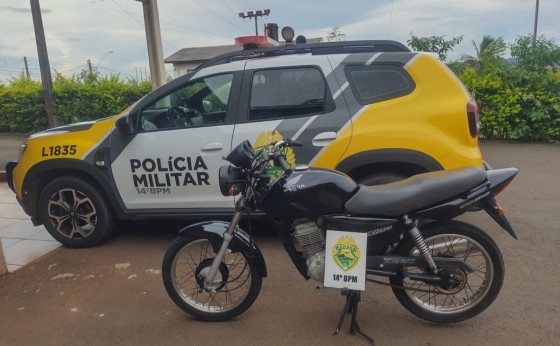 Polícia Militar recupera motocicleta furtada e prende suspeito em Missal