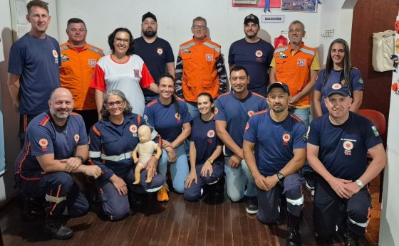 Socorristas do SAMU de Itaipulândia participam de curso de atualização